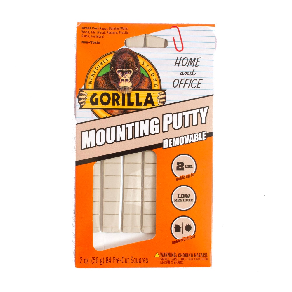 Adhesives/Glue, Art & School, Gorilla, Mounting Putty, 2 ounce, 607098